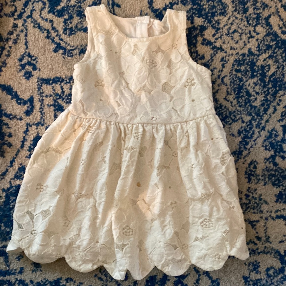 Car and jack white dress 3t